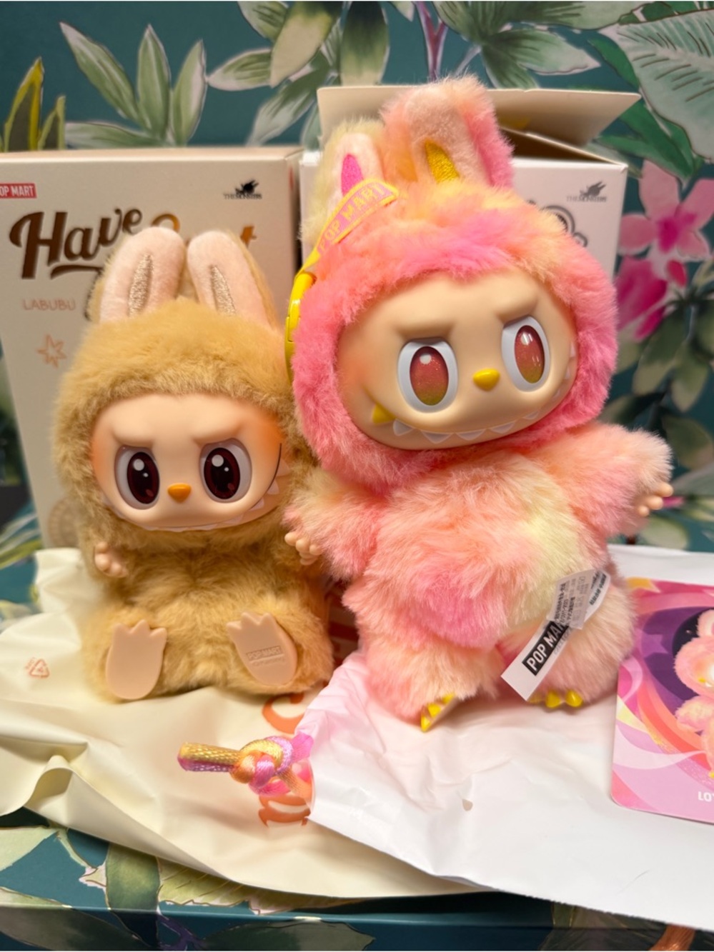 Pop Mart Labubu set of 2 Loyalty and Baba new in open boxes